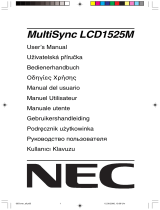 NEC MultiSync® LCD1525M El kitabı