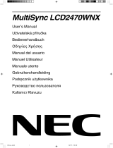 NEC MultiSync® LCD2470WNX El kitabı