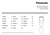 Panasonic ERGC20 El kitabı