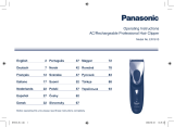Panasonic ER1610 El kitabı