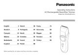 Panasonic ER2201 El kitabı