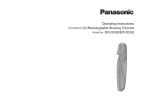 Panasonic ERGD60 Kullanma talimatları