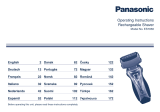 Panasonic ES-7058 El kitabı