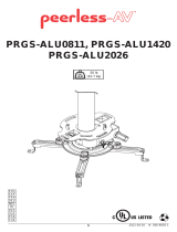 Peerless PRGS-ALU0811 Kullanım kılavuzu