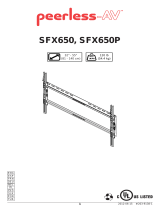 Peerless SFX650P Kullanım kılavuzu