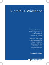 Plantronics SupraPlus Wideband HW261 Kullanım kılavuzu
