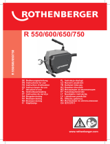 Rothenberger Drain cleaning machine R750 Kullanım kılavuzu