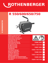 Rothenberger Drain cleaning machine R600 Kullanım kılavuzu