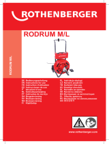 Rothenberger Drain cleaning machine RODRUM M Kullanım kılavuzu