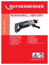 Rothenberger Dry drill motor RODIADRILL 1800 DRY Kullanım kılavuzu