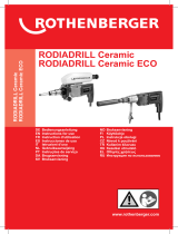 Rothenberger Wet drilling machine RODIADRILL Ceramic Kullanım kılavuzu