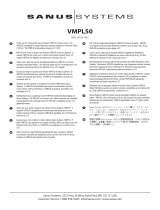 Sanus VMPL50 Kullanım kılavuzu