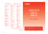 Yamaha ARIUS YDP-141 El kitabı