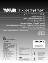 Yamaha CDX-480 Kullanım kılavuzu