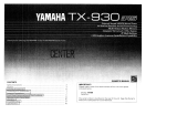 Yamaha TX-930 El kitabı
