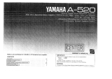 Yamaha A-520 El kitabı
