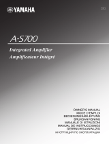 Yamaha A-S700 El kitabı