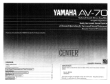 Yamaha AV-70 El kitabı