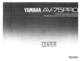 Yamaha AV-75PRO El kitabı