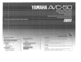Yamaha AVC-50RS El kitabı