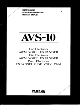 Yamaha AVS-10 El kitabı