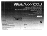 Yamaha AVX-100U El kitabı