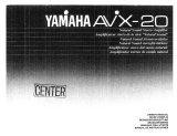 Yamaha AVX-20 El kitabı