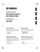 Yamaha AX12M Kullanım kılavuzu