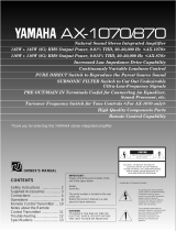 Yamaha AX-1070/870 Kullanım kılavuzu