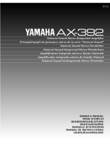 Yamaha AX-392 Kullanım kılavuzu