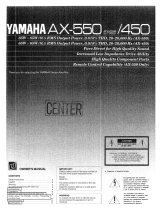 Yamaha AX-550 El kitabı