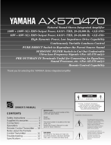 Yamaha AX-470 Kullanım kılavuzu