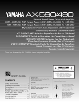 Yamaha AX-490 Kullanım kılavuzu