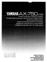 Yamaha AX-750RS El kitabı