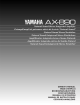 Yamaha AX-890 Kullanım kılavuzu