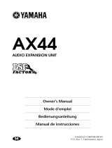Yamaha AX44 El kitabı