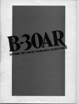 Yamaha B-30AR El kitabı