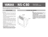 Yamaha NS-C80 El kitabı