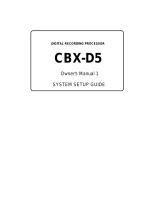 Yamaha CBX-D5 El kitabı