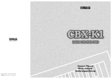 Yamaha CBX-K1 El kitabı