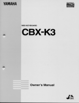 Yamaha CBX-K3 El kitabı