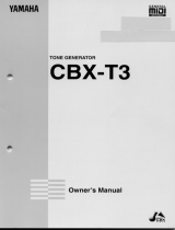 Yamaha CBX-T3 El kitabı