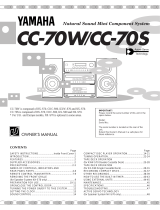 Yamaha CC-70W Kullanım kılavuzu