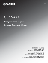Yamaha CD-S700 El kitabı