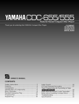 Yamaha CDC-655 Kullanım kılavuzu