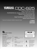 Yamaha CDC-625 Kullanım kılavuzu