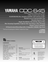 Yamaha CDC-645 El kitabı