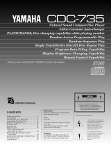 Yamaha CDC-735 El kitabı
