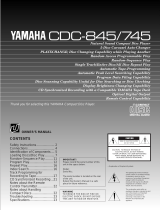 Yamaha CDC-845 Kullanım kılavuzu