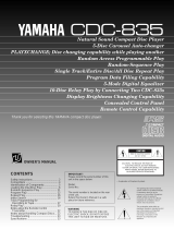 Yamaha CDC-835 El kitabı
